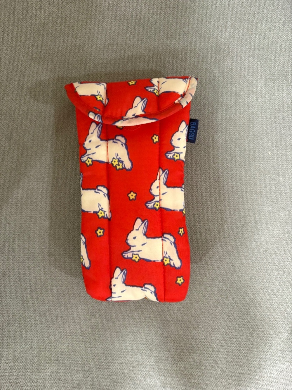 Baggu Puffy Glasses Sleeve Bunnies EUC